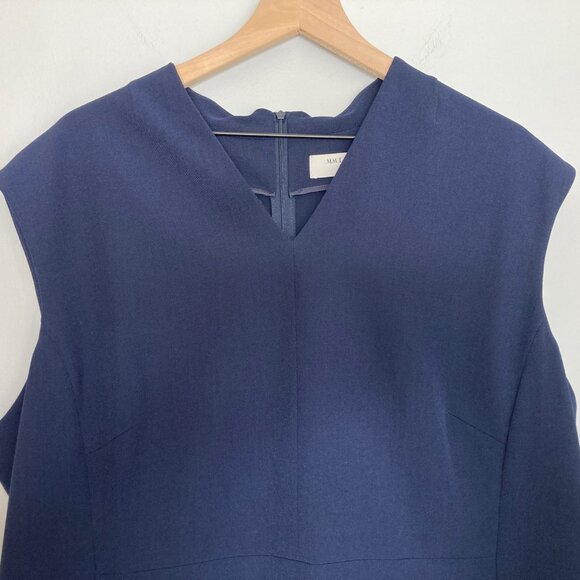 MM LaFleur Dress 3X Navy Aditi WonderTex Corp Career Classic Minimalist Capsule - Picture 6 of 11